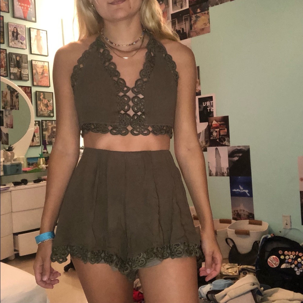 Green Two Piece